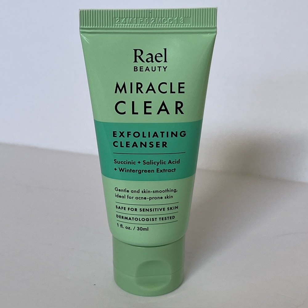 NEW Rael Beauty Miracle Clear Exfoliating Cleanser | Travel Size 30ml
